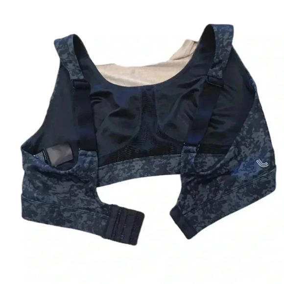 Lole Black & Grey  Adjustable Sports Bra Size Large - Picture 4 of 8